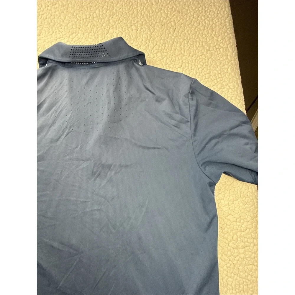 adidas Climachill Men's Polo Shirt Blue/Gray S Short Sleeve Golf‎ Breathable